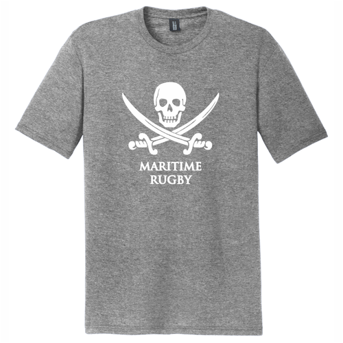 New York Maritime Rugby Triblend Tee, Heathered Gray