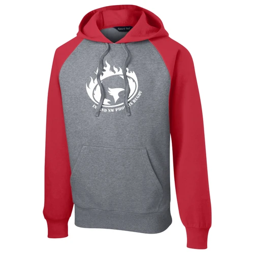 Inland NW Phoenix Rugby Vintage Hoodie, Red