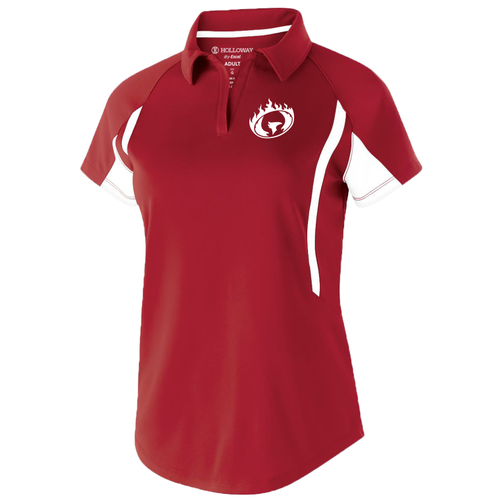 Spokane WRFC Colorblock Performance Polo, Red/White