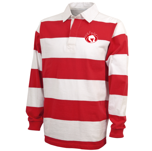 Spokane WRFC Rugby Stripe Polo, Red