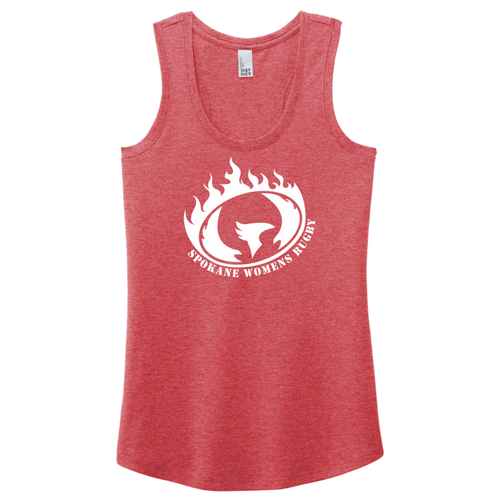 Spokane WRFC Ladies-Cut Racerback Tank, Red