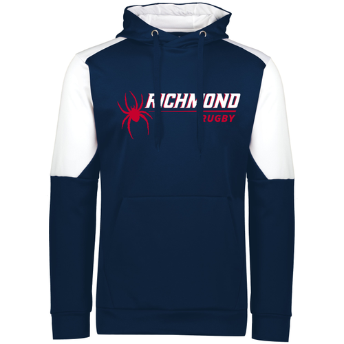 Richmond Spiders Performance Fleece Hoodie, Navy/White