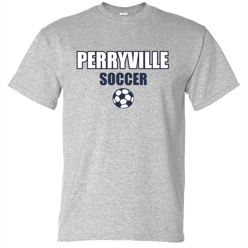 Perryville MS Soccer T-Shirt, Gray