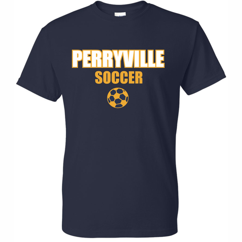 Perryville MS Soccer T-Shirt, Navy