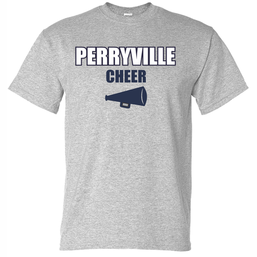 Perryville MS Cheer T-Shirt, Gray
