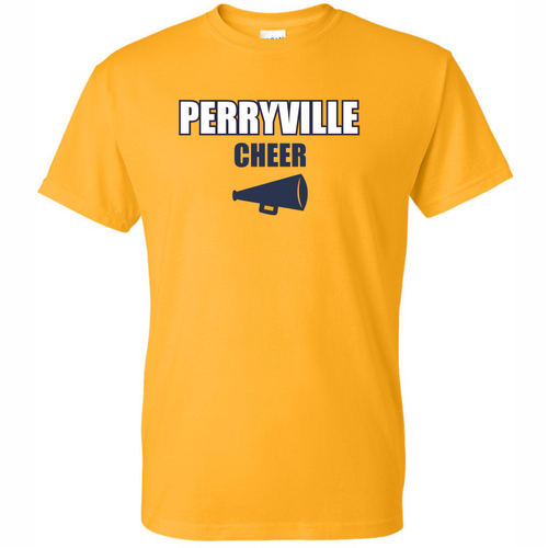 Perryville MS Cheer T-Shirt, Gold