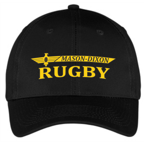 Mason-Dixon Youth Rugby Adjustable Twill Hat, Black