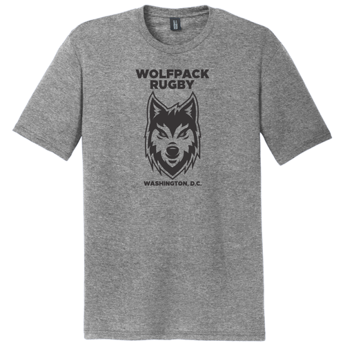 DC Wolfpack Rugby Triblend T-Shirt, Gray Frost