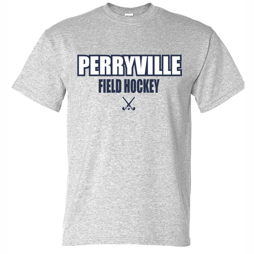 Perryville Field Hockey Cotton Tee, Grey