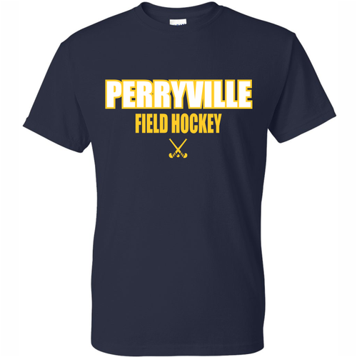 Perryville Field Hockey Cotton Tee, Navy