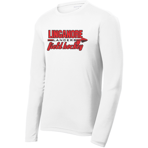 Linganore Lancers FH Long Sleeve Performance Tee, White
