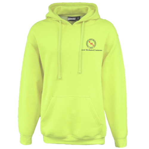 TMI Hooded Sweatshirt, Safety Green