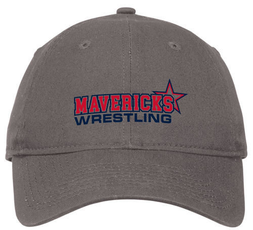Mavericks Wrestling Adjustable Twill Hat, Graphite