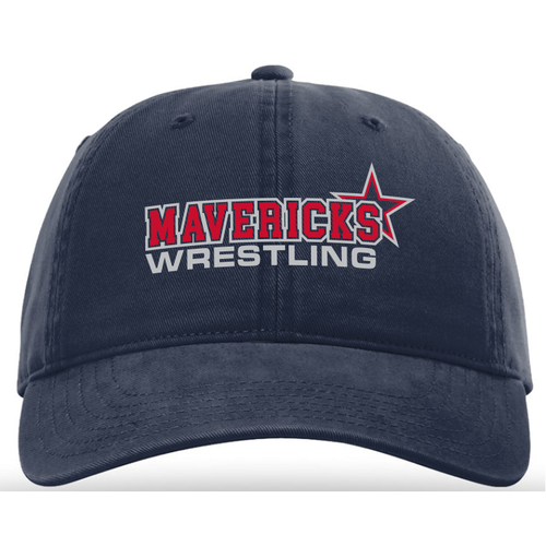 Mavericks Wrestling Adjustable Twill Hat, Navy