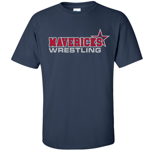 Mavericks Wrestling Tee, Navy