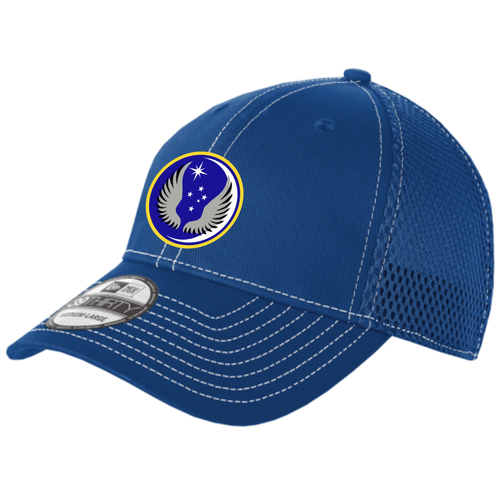 818 MSAS Mesh-Back FlexFit Hat, Royal/White