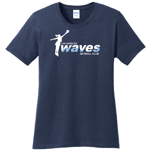 Los Angeles Waves Netball T-Shirt, Navy
