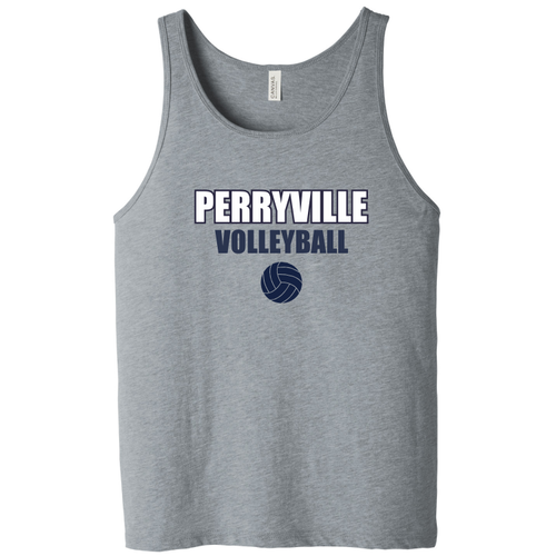 Perryville Volleyball Tank Top, Athletic Gray