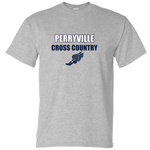 Perryville MS Cross Country Tee, Gray