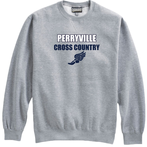 Perryville MS Cross Country Crewneck Sweatshirt, Gray