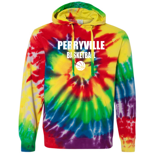 Perryville MS Basketball Hooded Sweatshirt, Tie Dye