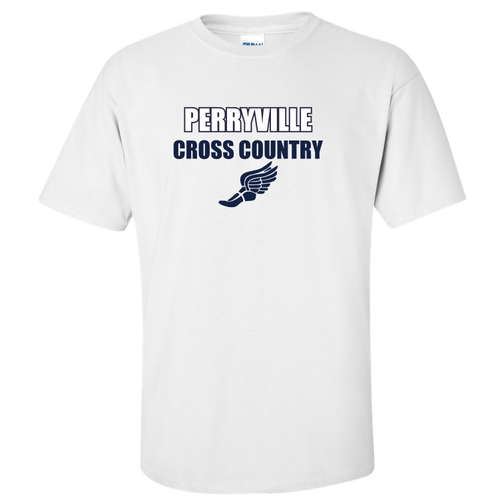 Perryville MS Cross Country Tee, White