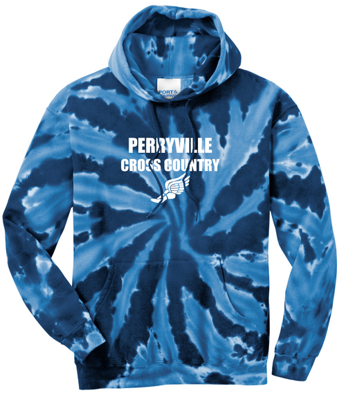 Perryville MS Cross Country Tie Dye Hooded Sweatshirt