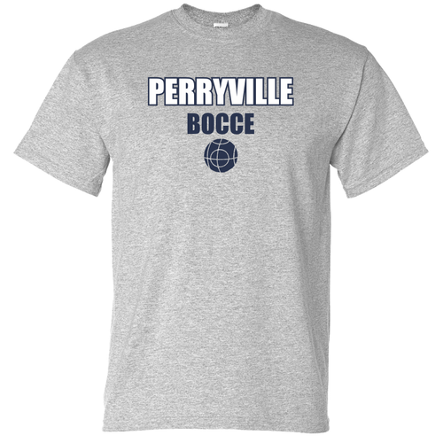 Perryville MS Bocce Tee, Sport Gray