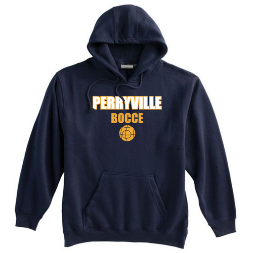 Perryville MS Bocce Hooded Sweatshirt, Navy