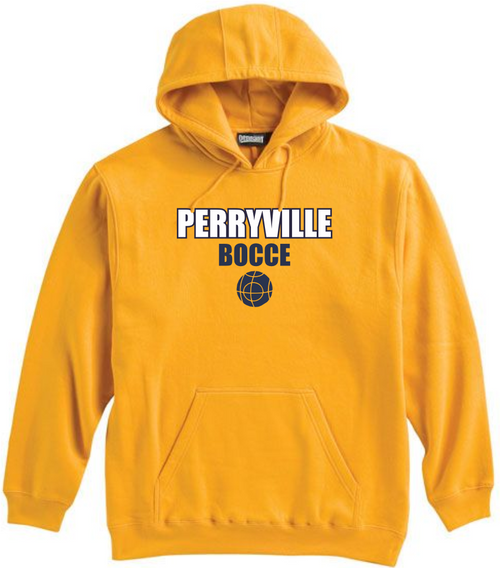 Perryville MS Bocce Hooded Sweatshirt, Gold
