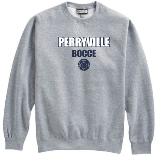 Perryville MS Bocce Crewneck Sweatshirt, Gray