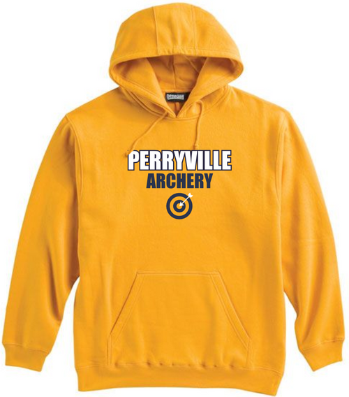 Perryville MS Archery Hooded Sweatshirt, Gold