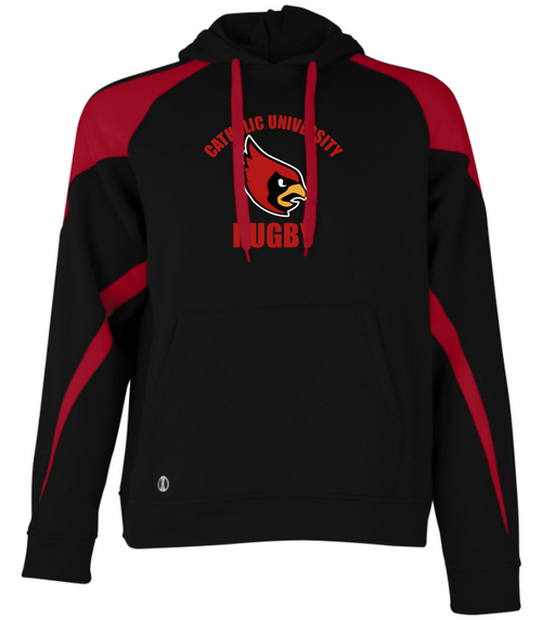 CUA Men's Rugby Colorblock Hoodie 