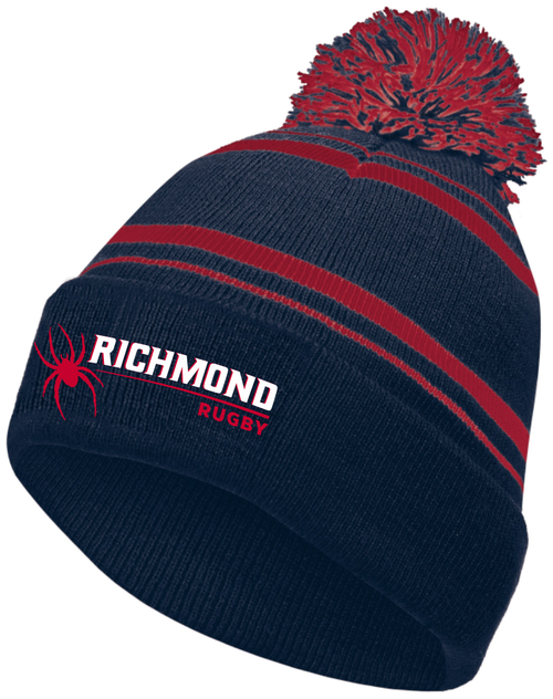 Richmond Spiders Pom Beanie, Navy/Scarlet