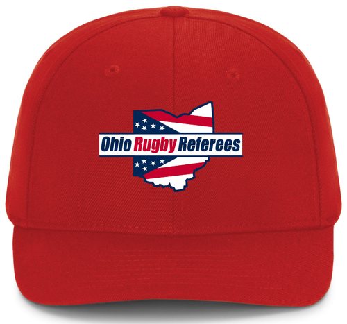 Ohio Rugby Referees Flexfit Hat, Red