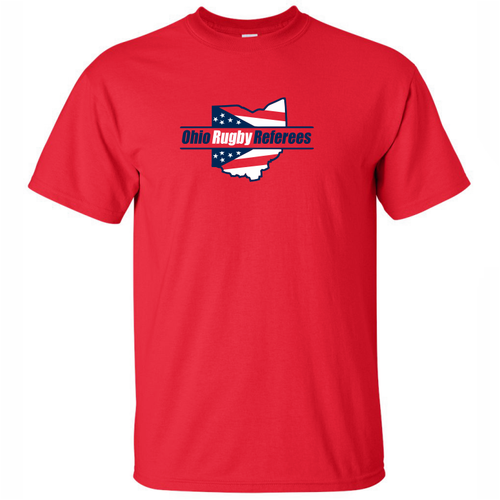 Ohio Rugby Referees T-Shirt, Red