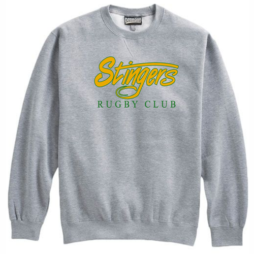 Stingers Rugby Club Crewneck Sweatshirt, Gray