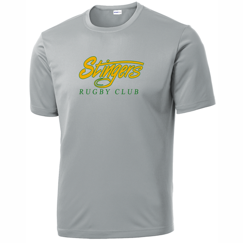 Stingers Rugby Club Performance T-Shirt, Silver