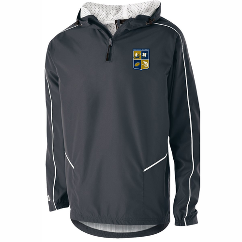 Fayetteville Area Rugby Pullover Hooded Jacket, Carbon