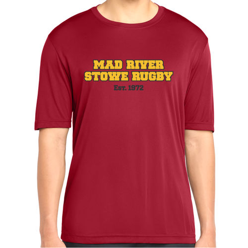 Mad River Stowe RFC Performance Tee, Red