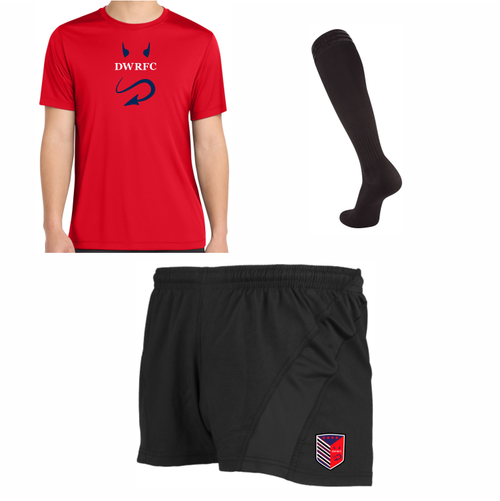 DWRFC LADIES Shorts/Socks/Shirt Package