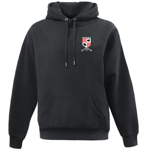 West Hartford Rugby Super Heavyweight Hoodie, Black
