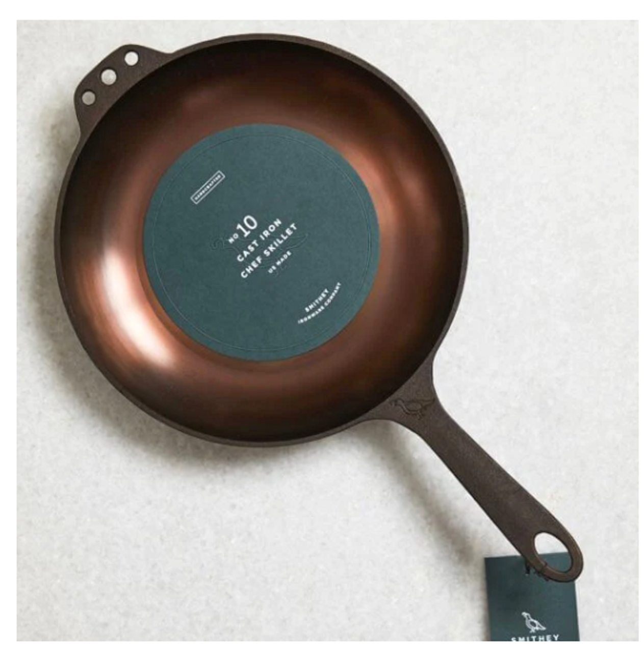 Smithey 10in Cast Iron Chef Skillet