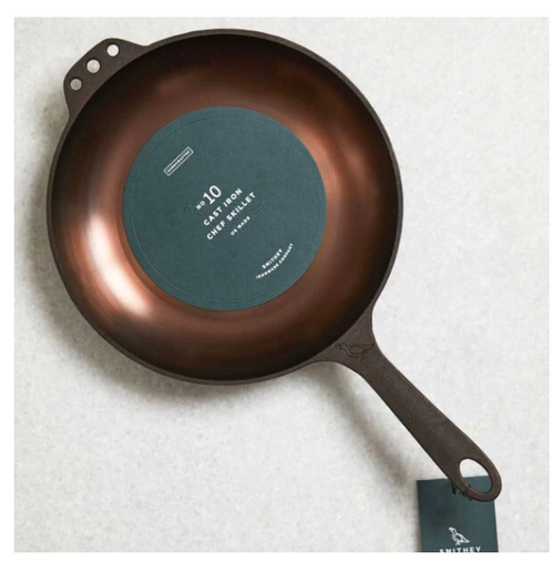 Smithey Ironware Co. 14 Double-Handle Cast Iron Skillet, Pre