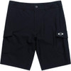Lifestyle image 2 of Oakley Men's Hybrid Cargo Shorts 21, Blackout Black 28 Waist Ellipse Logo Pocket