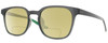 Profile View of NIKE Session-080 Designer Polarized Reading Sunglasses with Custom Cut Powered Sun Flower Yellow Lenses in Oil Grey Crystal Pine Green Unisex Panthos Full Rim Acetate 51 mm