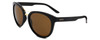 Side View of Smith Optics Bridgetown Women's Sunglasses Black/Polarized Brown ChromaPop 54 mm