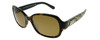Profile View of Kate Spade AKIRA Womens Sunglasses in Brown Tortoise Havana/Polarized Amber 54mm