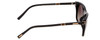 Side View of Chopard SCH312 Unisex Sunglasses Black Grey/Polarized Smoke Brown Gradient 53 mm