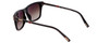 Close Up View of Chopard SCH312 Unisex Sunglasses Black Grey/Polarized Smoke Brown Gradient 53 mm